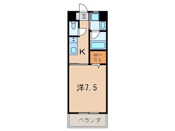 ガーデンコート門司駅前の物件間取画像